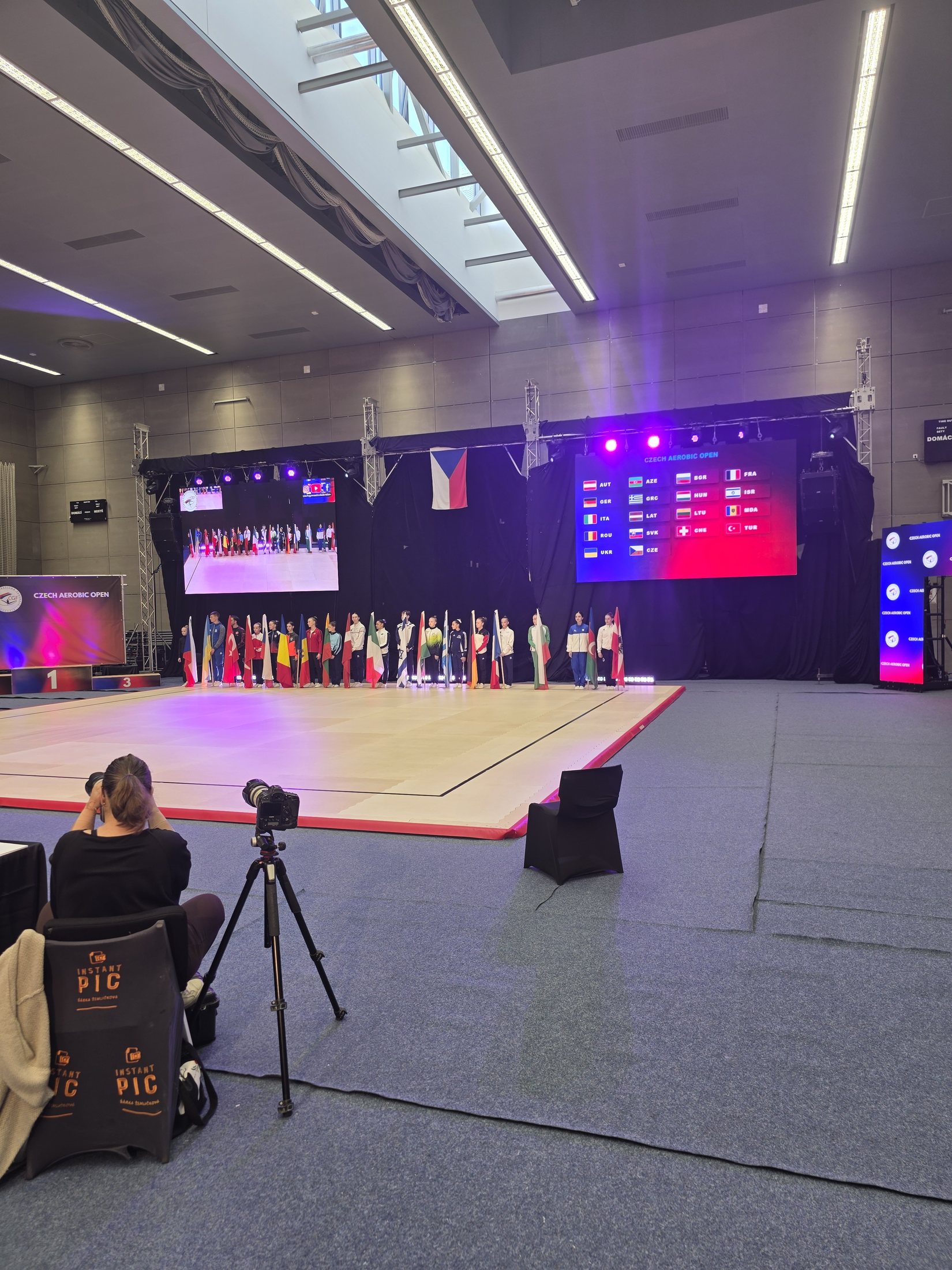 Γενική άποψη της σκηνής του Czech Aerobic Open 2026